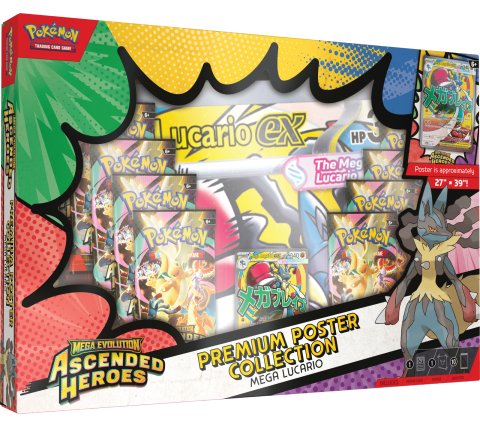 Ascended Heroes: Mega Lucario Premium Poster Collection