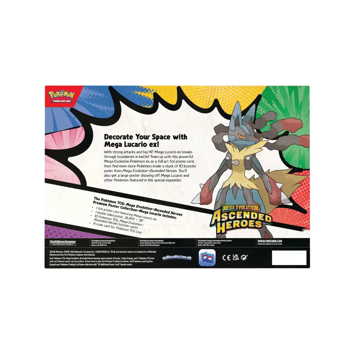 Pokémon Ascended Heroes Premium Poster Collection – Mega Lucario