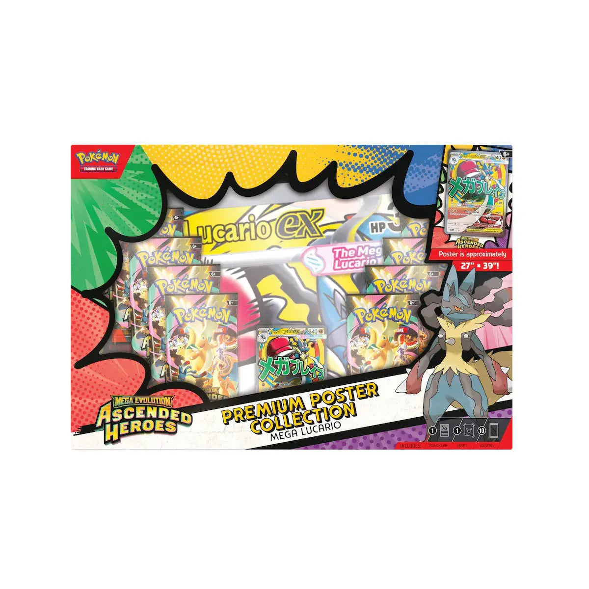 Pokémon Ascended Heroes Premium Poster Collection – Mega Lucario