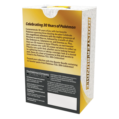Pokemon 30th Anniversary Booster bundles